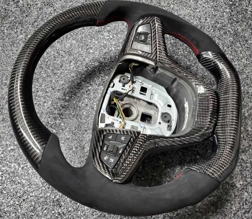 2014 - 2017 Chevy SS Sedan Custom Carbon Fiber Steering Wheel with options